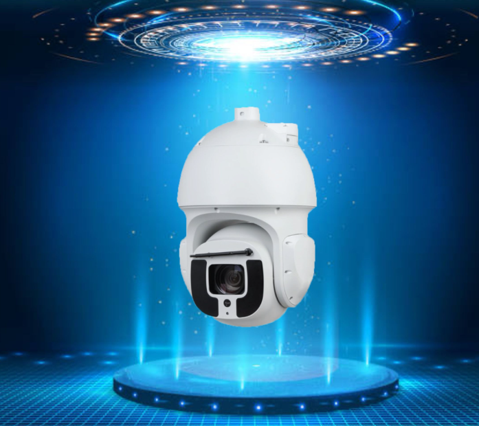 industrial 5G AI HD Dome Camera showing starlight night vision IR long range surveillance view