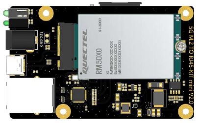 Quectel 5G WWAN Card To RJ45 Adapter With SIM Slot