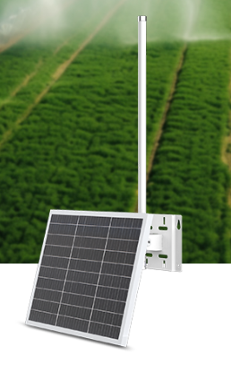 Solar LoRaWAN gateway SG50 outdoor unit with IP67 metal housing and antenna ports