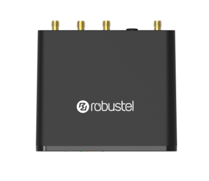 Industrial Robustel R1520-LG LoRaWAN gateway with DIN rail mounting