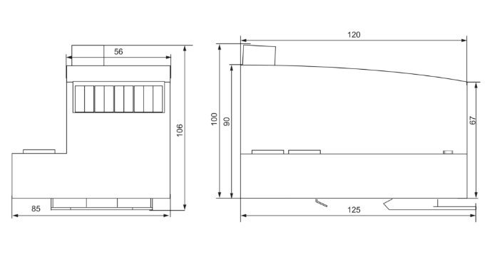 PROFINET gateway with ASi master ports and Ethernet interface for automation control