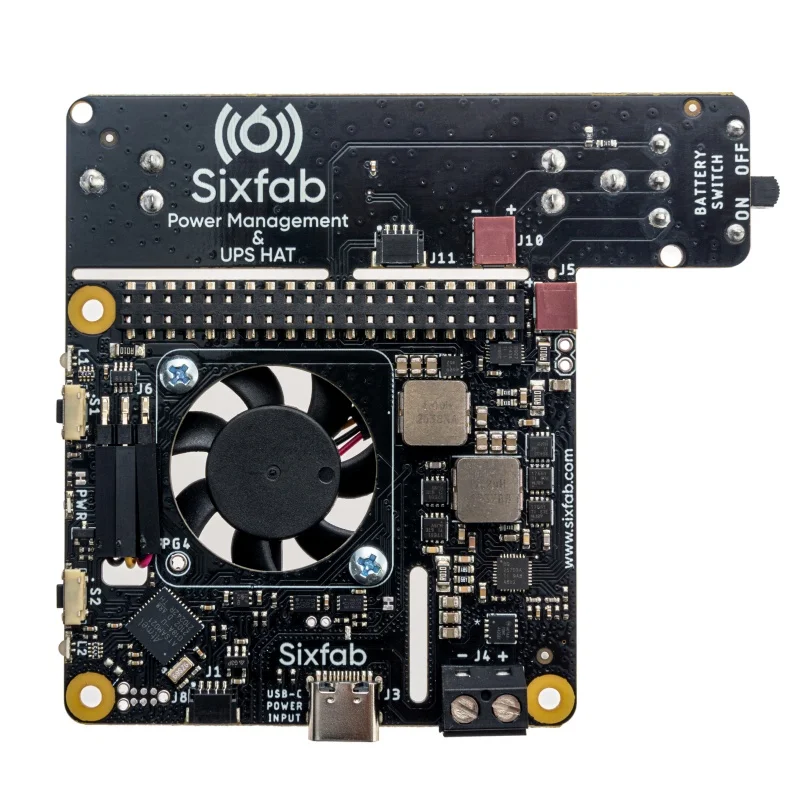 Sixfab Raspberry Pi Power Management & UPS HAT-