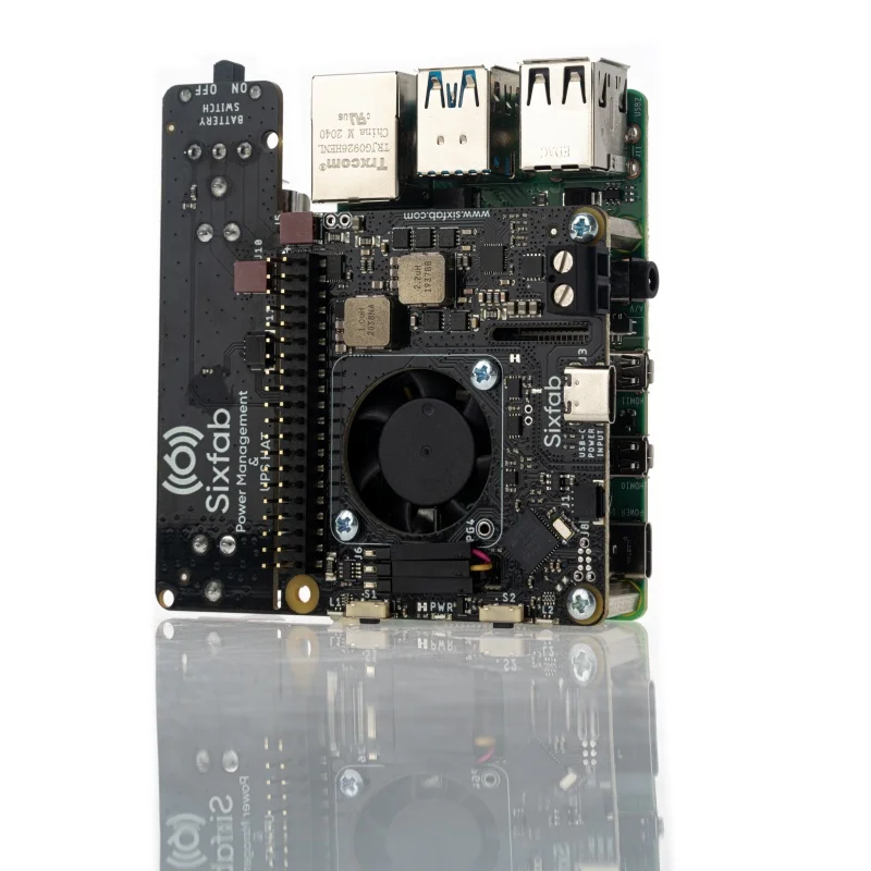 Sixfab Raspberry Pi Power Management & UPS HAT-