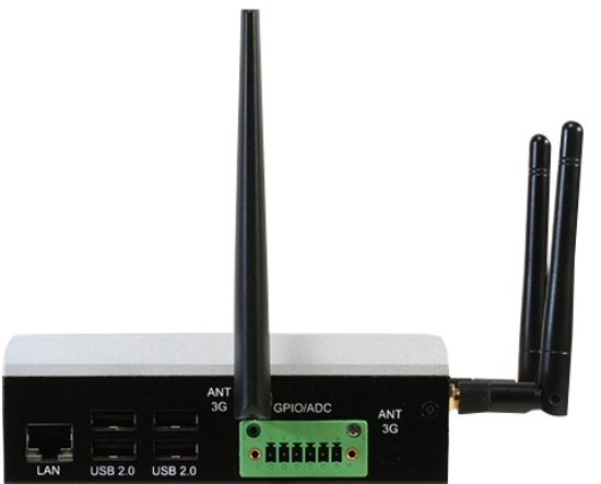 AAEON industrial IoT gateway AIOT-IGWS01 side ports RS-485 USB connectivity