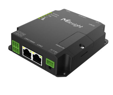 Milesight UR32 compact industrial cellular router DIN rail mounting design