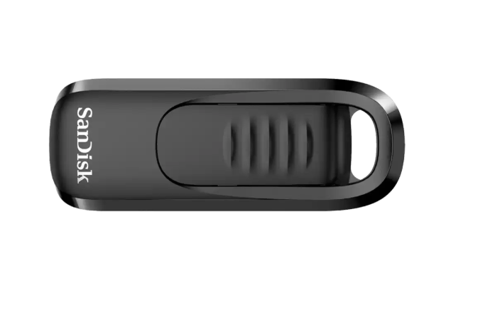 SanDisk USB Type-C 1TB flash drive side angle view