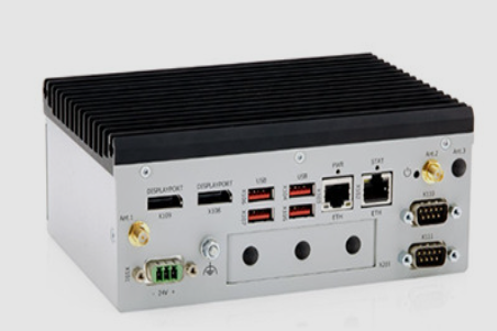 Kontron KBox 5G all-in-one industrial gateway front view compact design