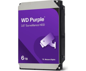Western Digital Purple 6TB 3.5 inch SATA III HDD front view