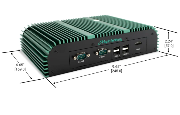 Industrial PC card IPC2550B dual LAN ports HDMI USB layout detail
