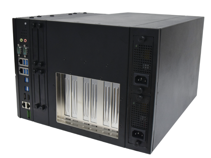 Lanner industrial AI PC with Intel Core processors and PCIe expansion slots