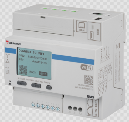 Carlo Gavazzi All-in-One IoT Energy Meter Controller Ethernet Modbus