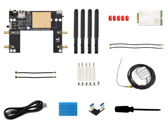 5G module for Jetson Orin with Qualcomm X62 chipset and compact M.2 design for embedded systems