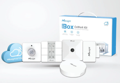 Milesight CoWork Kit-B smart office IoT devices with LoRaWAN sensors setup