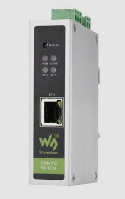 Waveshare CAN FD gateway converter DIN rail Ethernet RS232 RS485 module