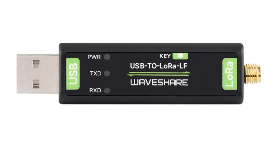 WAVESHARE LoRa USB dongle for industrial data acquisition system