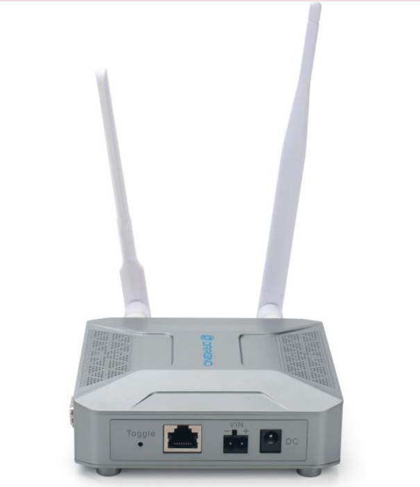 DRAGINO MS48-LR LoRaWAN to Modbus gateway front view with ports
