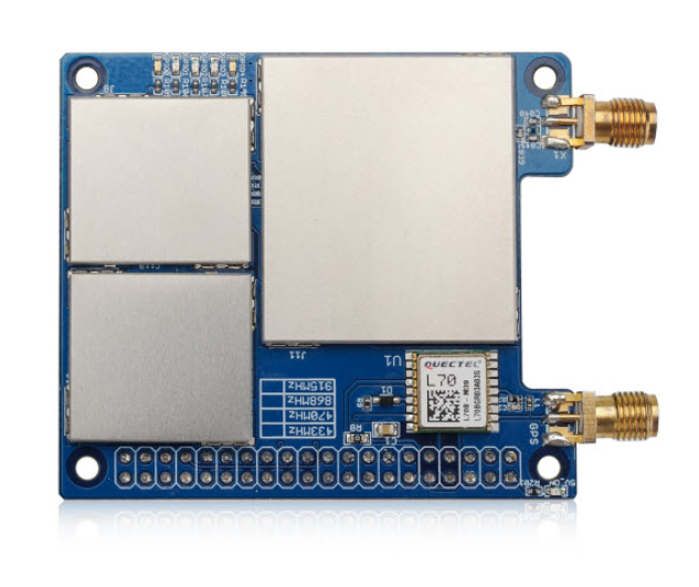 Raspberry Pi LoRaWAN gateway HAT by DRAGINO with GPS module