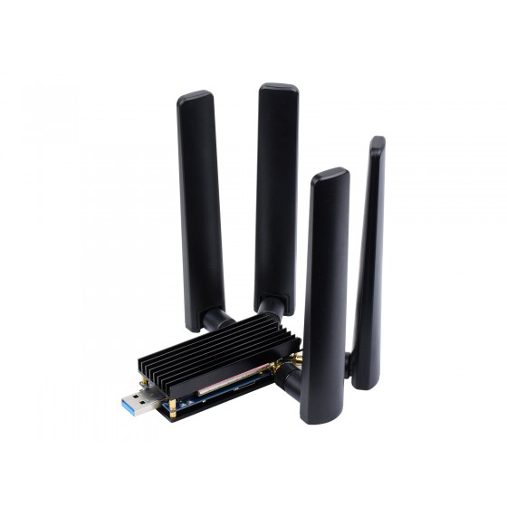 Waveshare 5G DONGLE Module, quad antennas, USB3.1 port