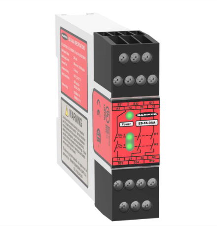 Banner ES-FA-9AA safety relay emergency stop module 24V AC DC