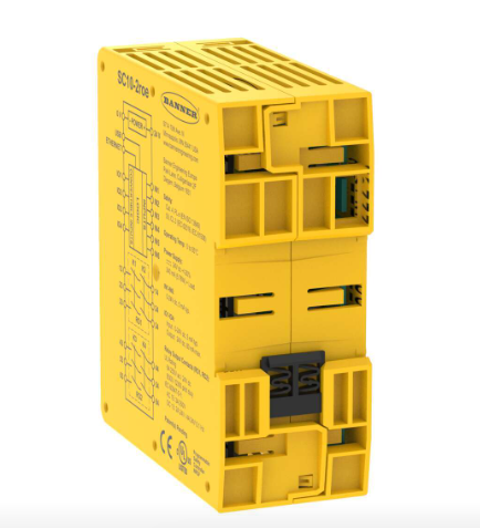 SC10 safety controller with 10 inputs relay outputs compact DIN rail module