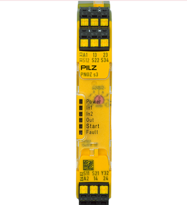 SICK UE410 safety relay module front view 24V DC compact design