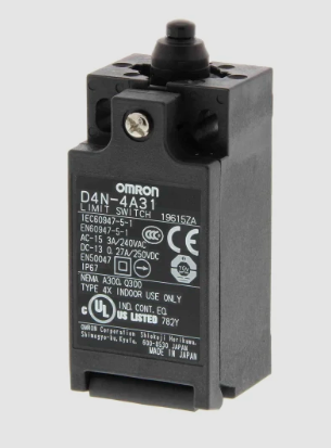 Omron D4N-1A31 safety limit switch top plunger industrial design