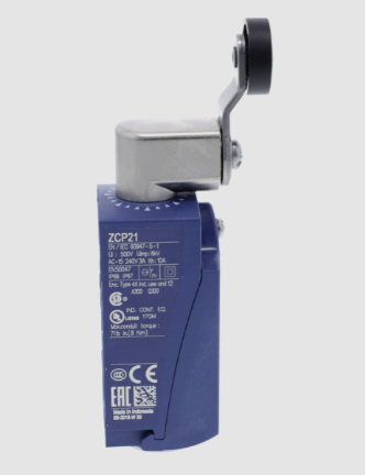 XCKP2118P16 limit switch wiring terminals and M16 cable entry view
