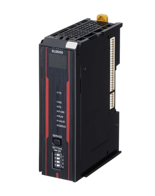 Omron NX-SL5500 safety controller with EtherCAT and CIP-S interface for industrial safety systems