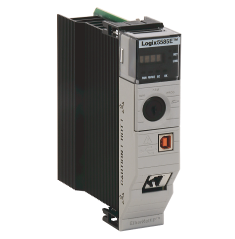 Allen-Bradley ControlLogix 5580 1756-L83E PLC controller mounted in control chassis slot