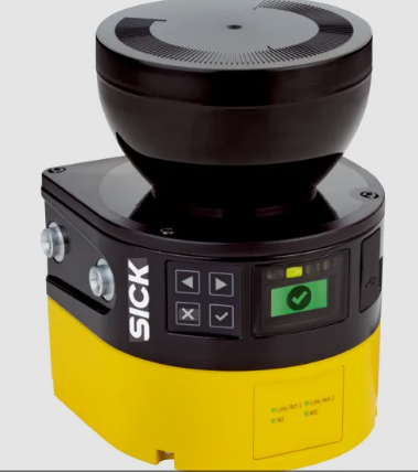 MicroScan3 Pro safety laser scanner IP65 housing with Ethernet ports detail