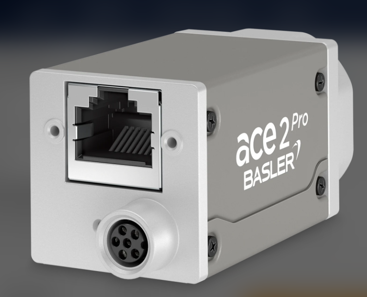 Basler ace 2 GigE camera compact box design for machine vision use