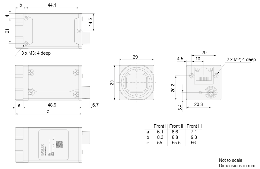 Basler ace 2 industrial camera 9.1MP global shutter mono GigE interface