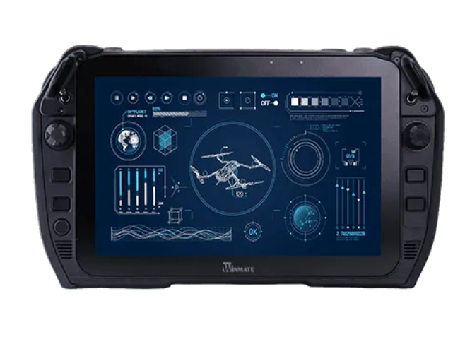 10.1 inch rugged robotic controller Intel i5 1235U IP65 touch display front view