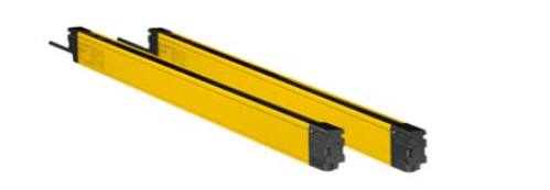 MLC520-S-14-600 industrial safety light curtain with mounting brackets