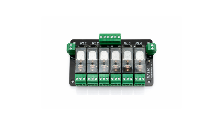 MASSO Relay Module opto-isolated, 6-channel electrical interface