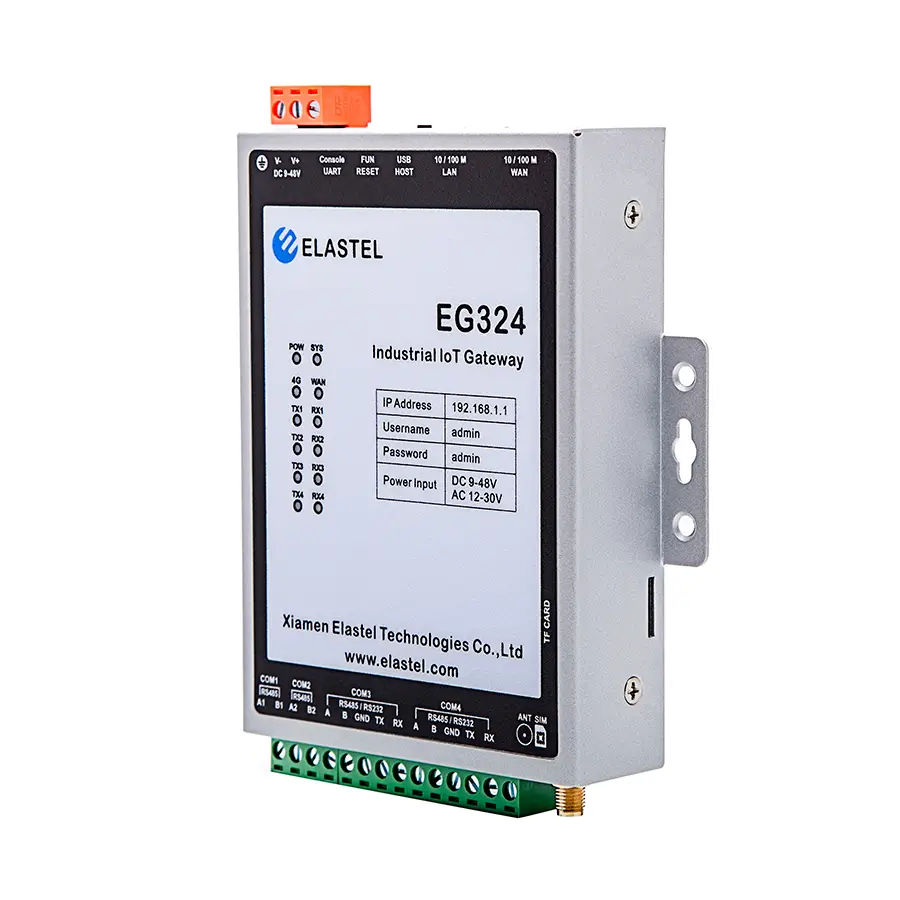 Elastel EG324 IoT Gateway, Armv7 Cortex-A9 quad-core, 512MB RAM 8GB eMMC