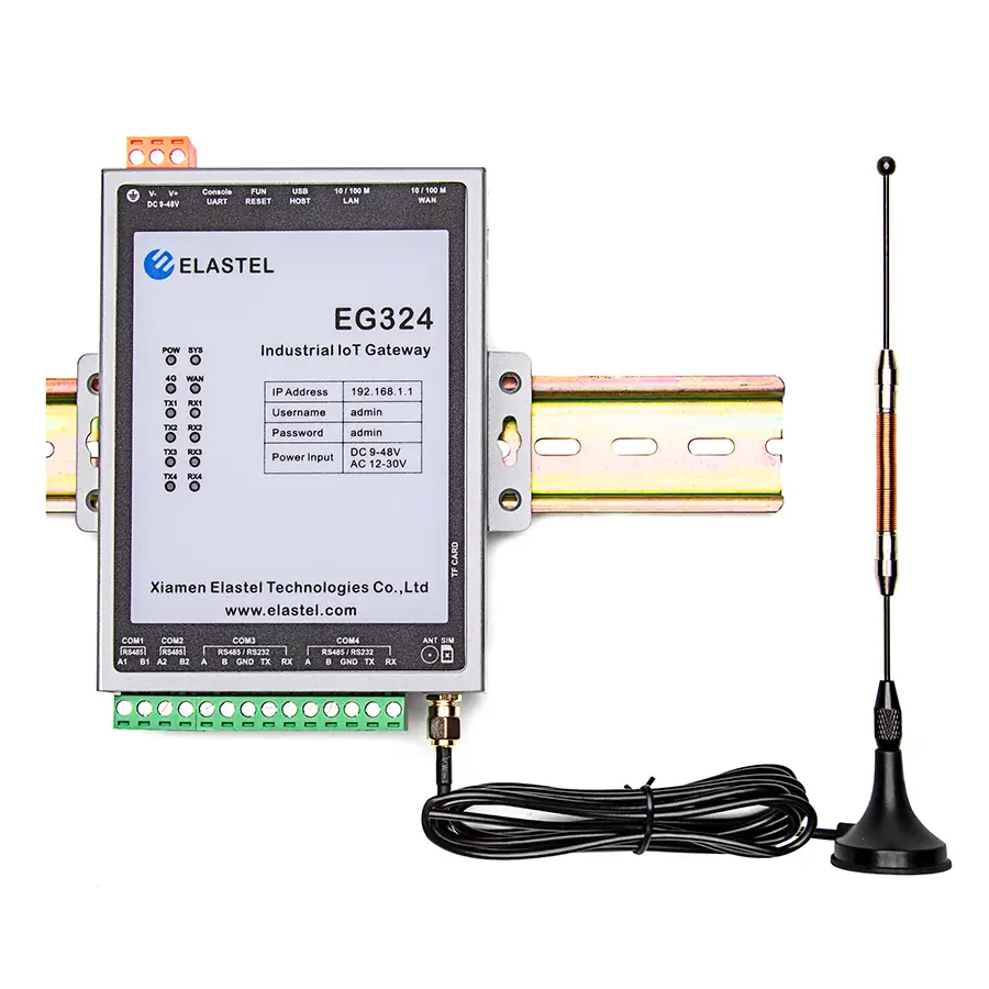 Elastel EG324 IoT Gateway, Armv7 Cortex-A9 quad-core, 512MB RAM 8GB eMMC