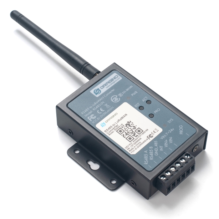 Dragino RS485-LN, RS485 / Modbus to LoRaWAN Converter