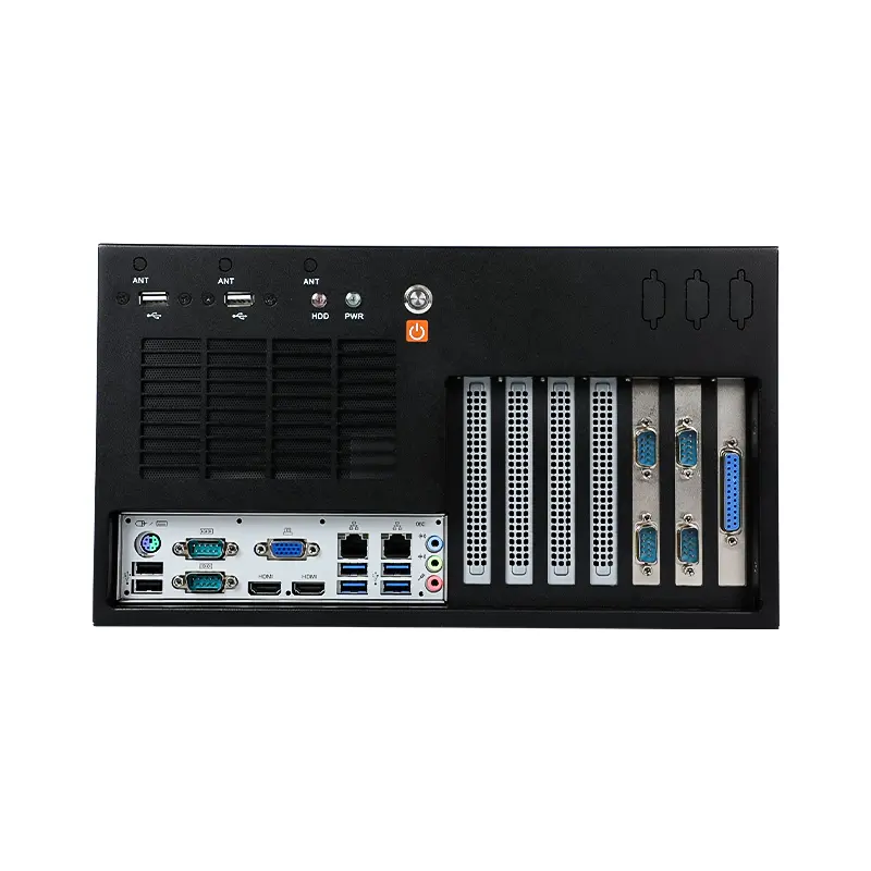 SINSMART H420E chipset rugged IPC Wall Hanging industrial pc 64G 6com 9usb