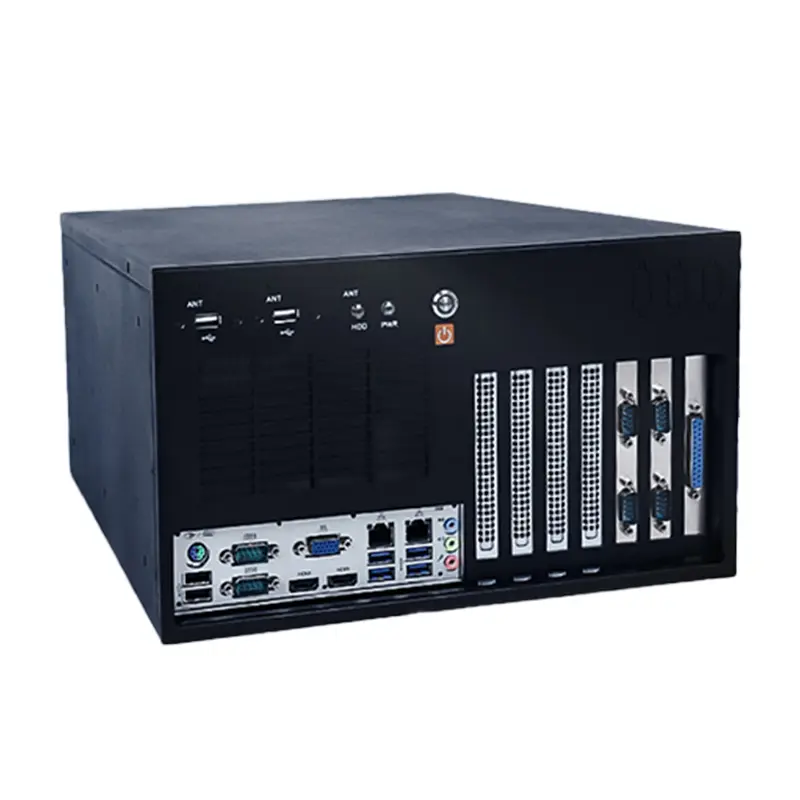 SINSMART H420E chipset rugged IPC Wall Hanging industrial pc 64G 6com 9usb
