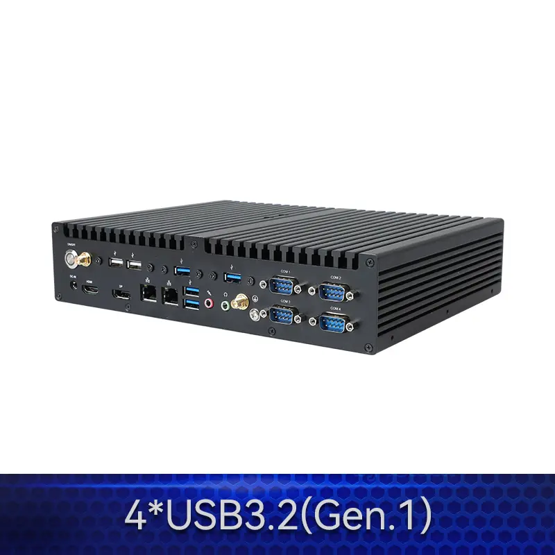 SINSMART Mini Box Fanless Embedded Industrial Computer H610 Chipset