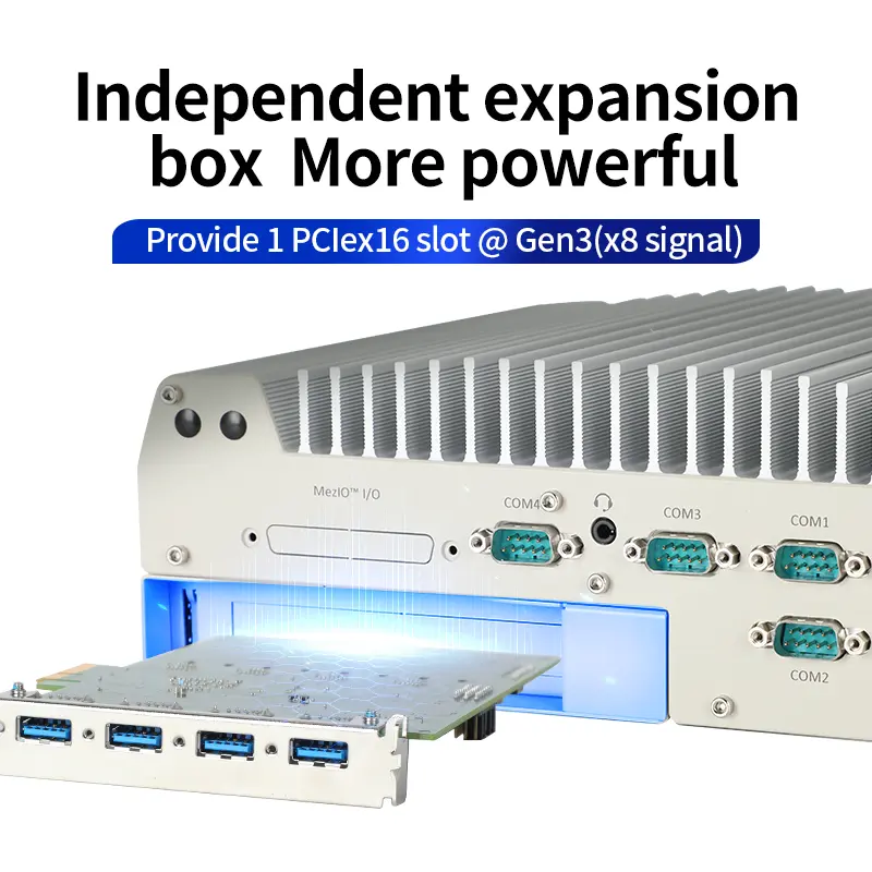 SINSMART Desktop Computer Embedded Fanless Rugged Box PC Q670e Chipset 64g 9usb