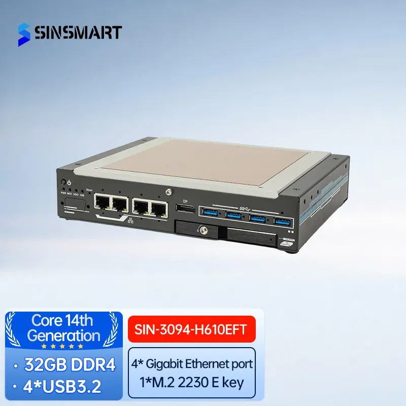 SINSMART Intel® 12th/13th/14th Gen Core™ i9/i7/i5 Compact industrial Fanless PC
