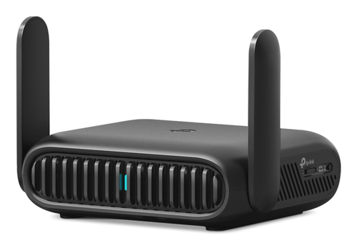 TP-Link BE3600 Wi-Fi 7 dual-band travel router front view
