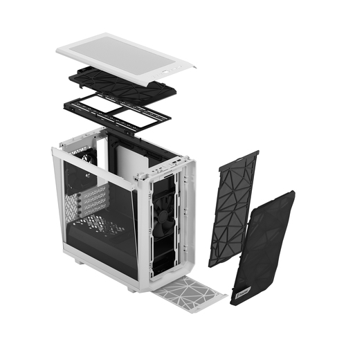 Fractal Design Meshify 2 Mini, Mini-ITX, Mini-DTX, DTX, micro ATX, Tempered glass PC Case