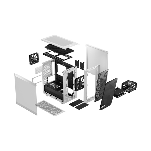 Fractal Design Meshify 2 Mini, Mini-ITX, Mini-DTX, DTX, micro ATX, Tempered glass PC Case
