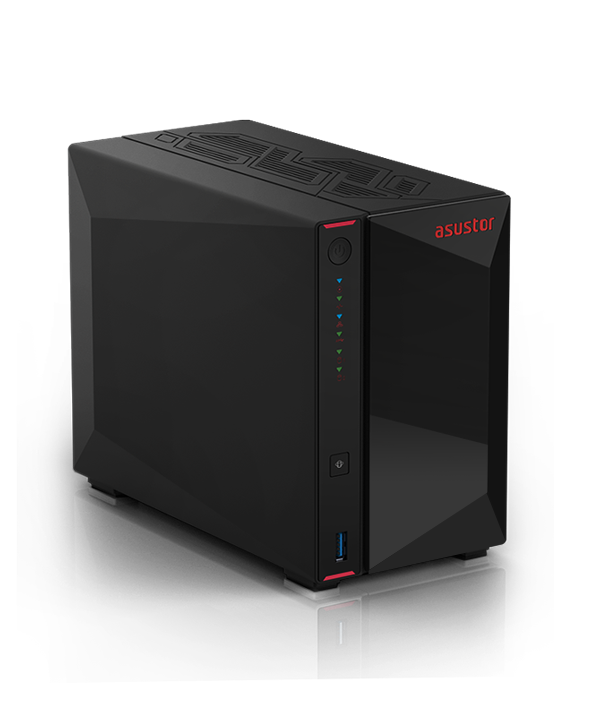 Asustor AS5402T 2-Bay NAS Network Storage Enclosure, Gaming Inspired NASAsustor AS5402T 2-Bay NAS Network Storage Enclosure, Gaming Inspired NAS