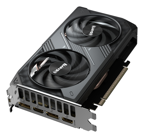 GIGABYTE RTX 5050 WINDFORCE OC installed in motherboard image