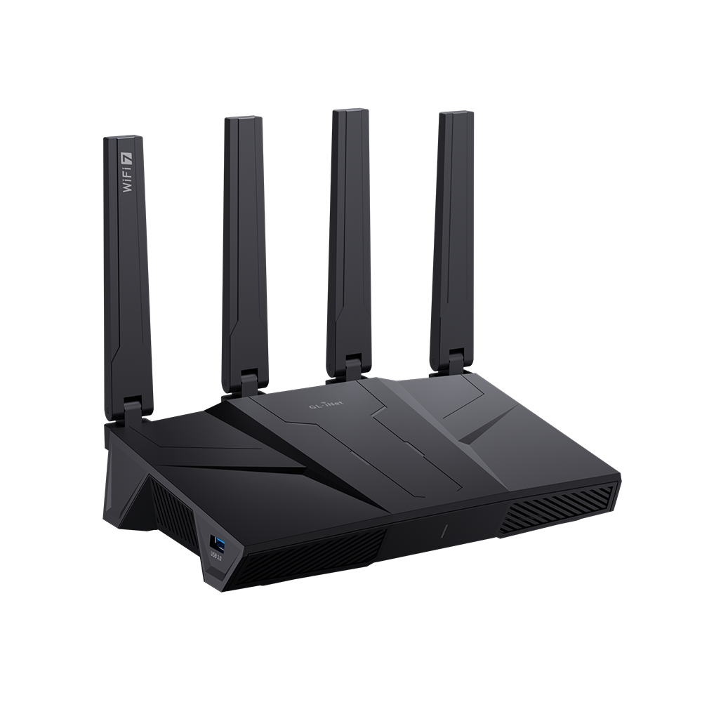 GL.iNet Flint 3 (GL-BE9300) Tri-band Wi-Fi 7 Home Router