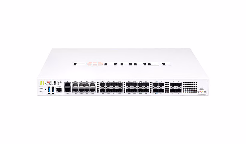 Fortinet FortiGate FG-701G 38Gbps IPS Throughput 1U Rackmount Security Appliance